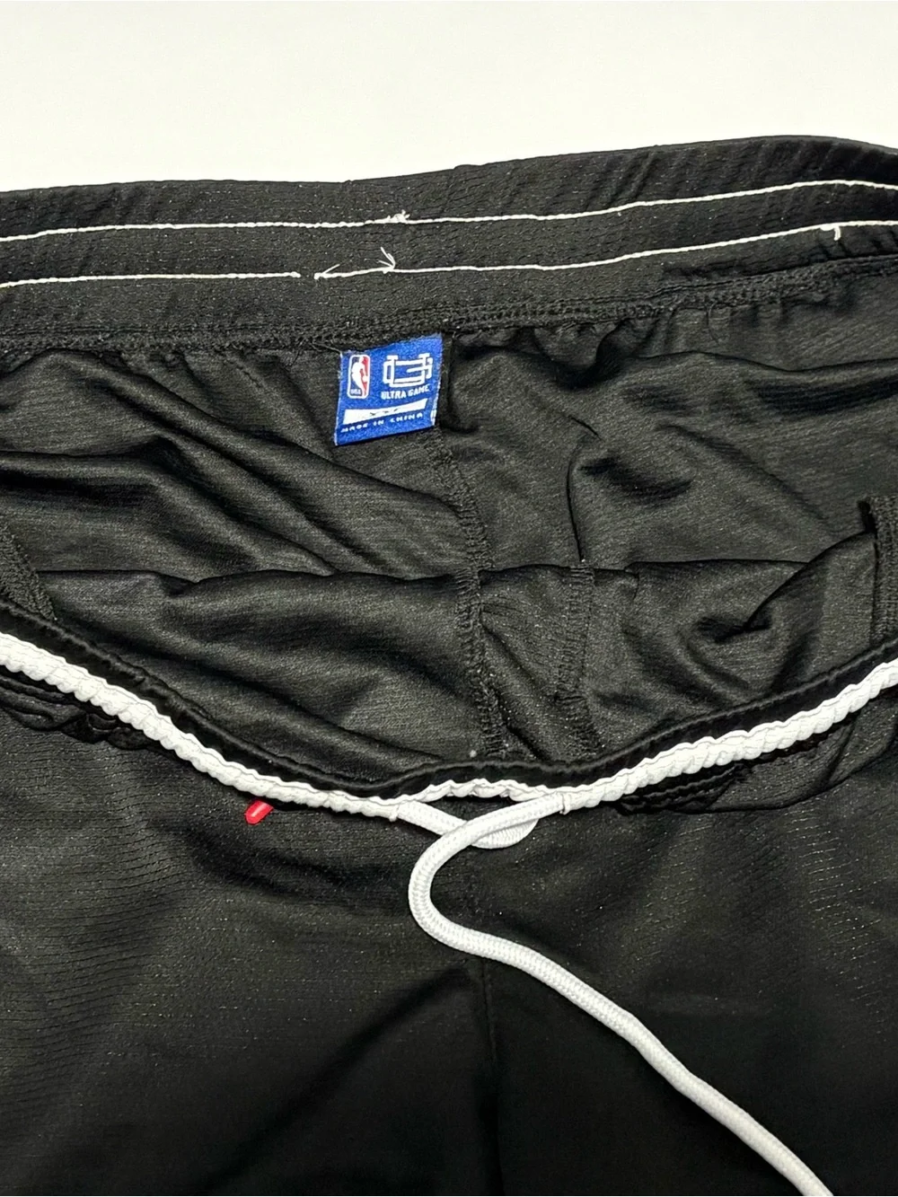 NBA Black, Red & White Chicago Bulls Basketball Shorts